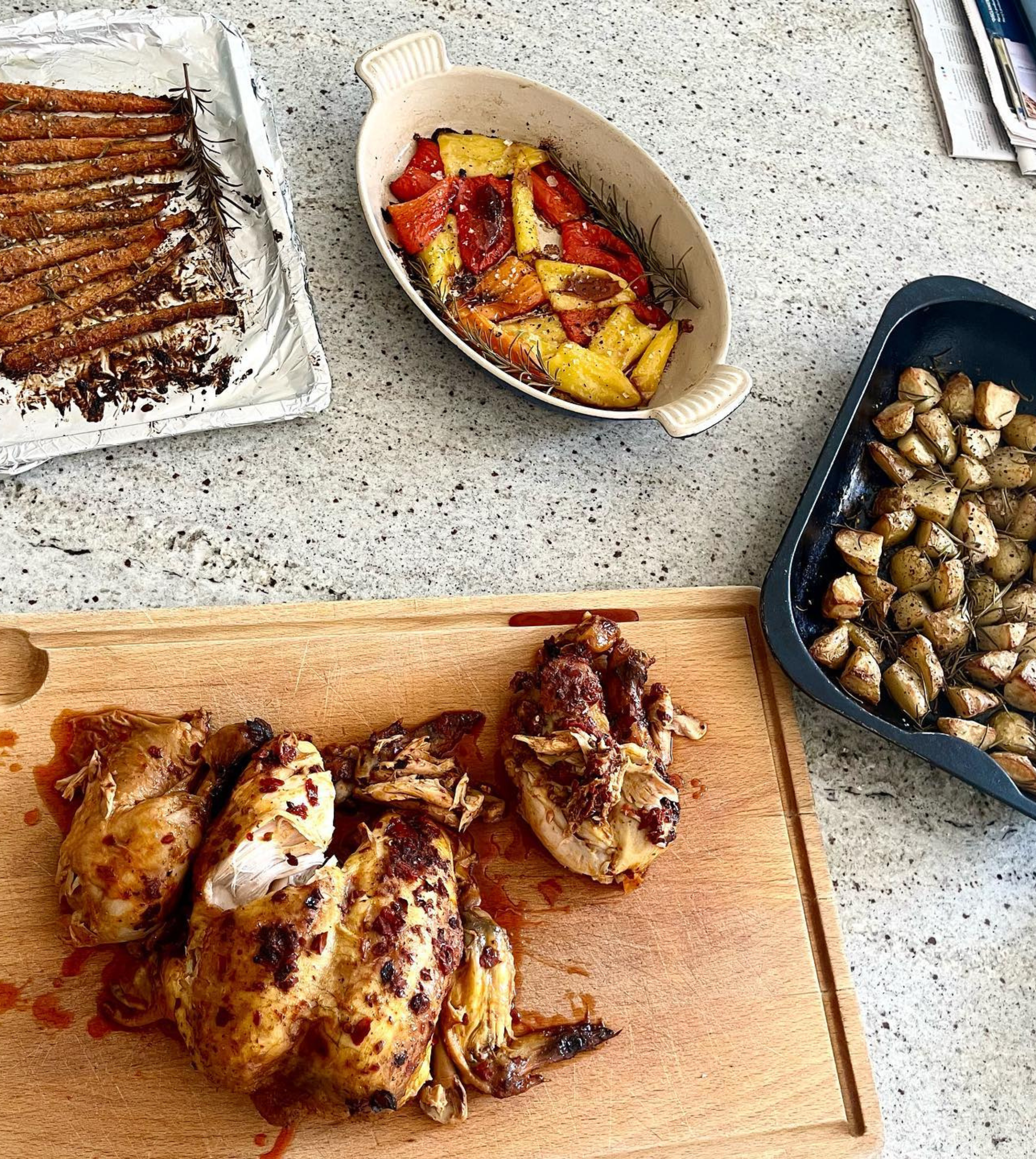 Summer Hosting - Harissa Roast Chicken