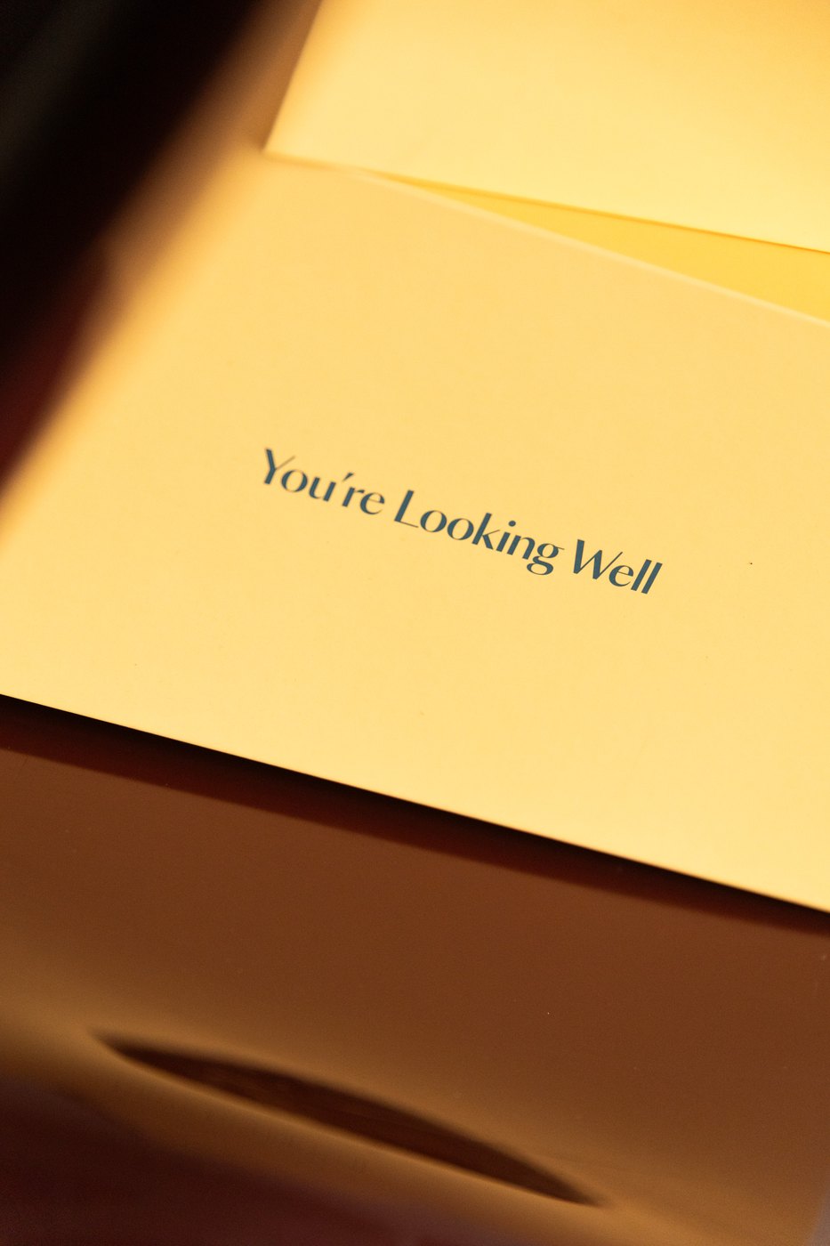 The You're Looking Well box, opened.
